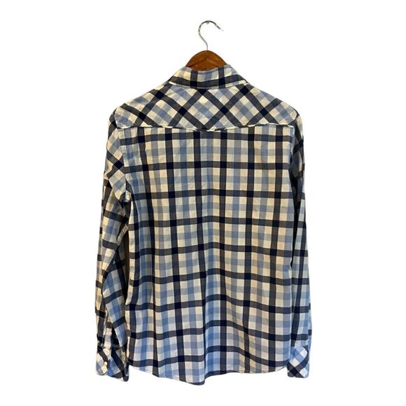 JACHS Plaid Snap Front Shirt Long Sleeve Size Men's Small 100% Cotton Western - Picture 2 of 5
